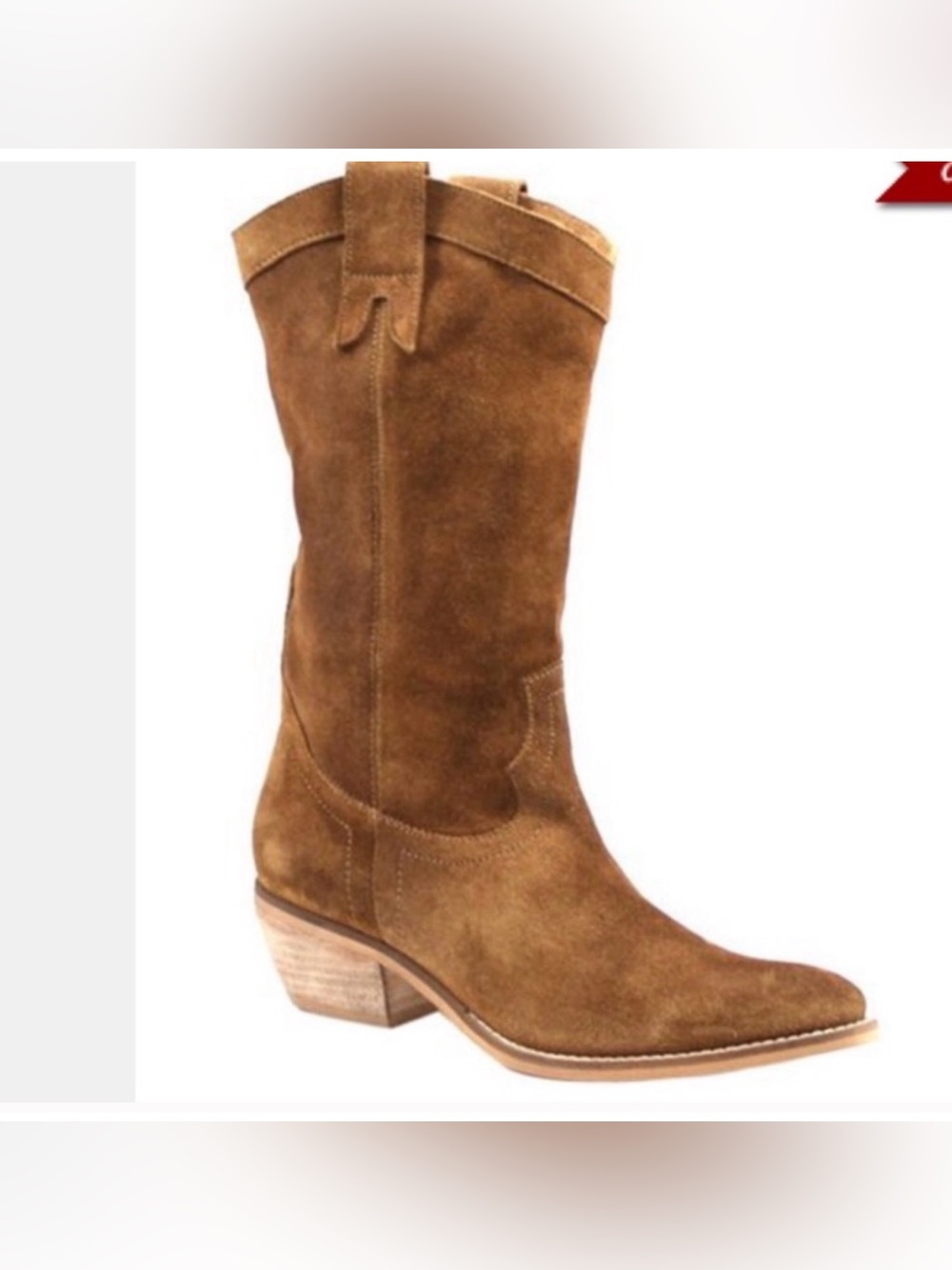 Diba Women’s Suede Western Boot - Brown Size 11